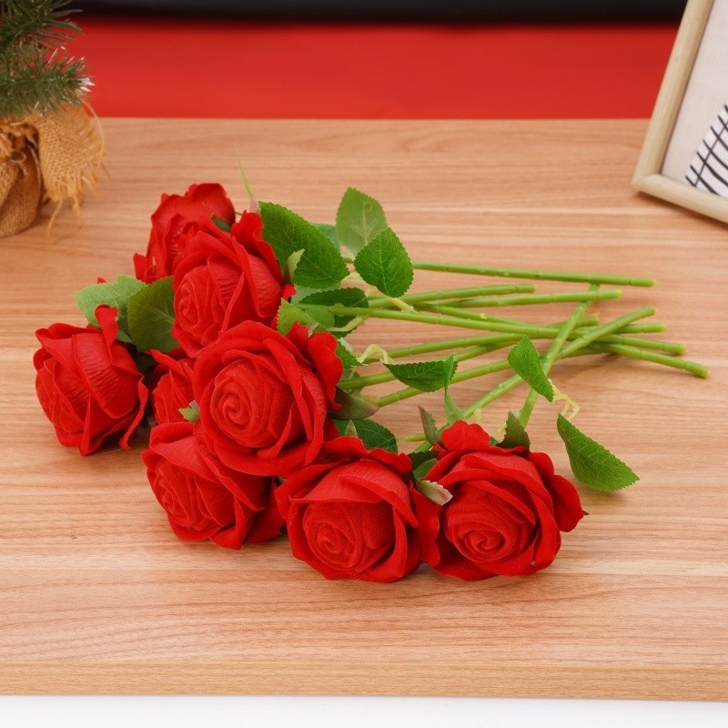 2pcs Romantic Rose Flower Ring Box for Wedding and Engagement